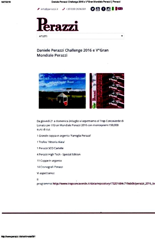Perazzi challenge 2016